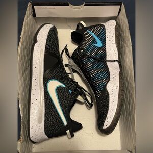 Nike PG 4 Heather Black/Grey/Teal Size 12.5 NIB (no lid)
